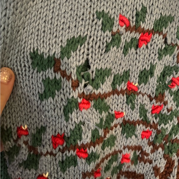 Fall hand knitted cardigan - Picture 5 of 6